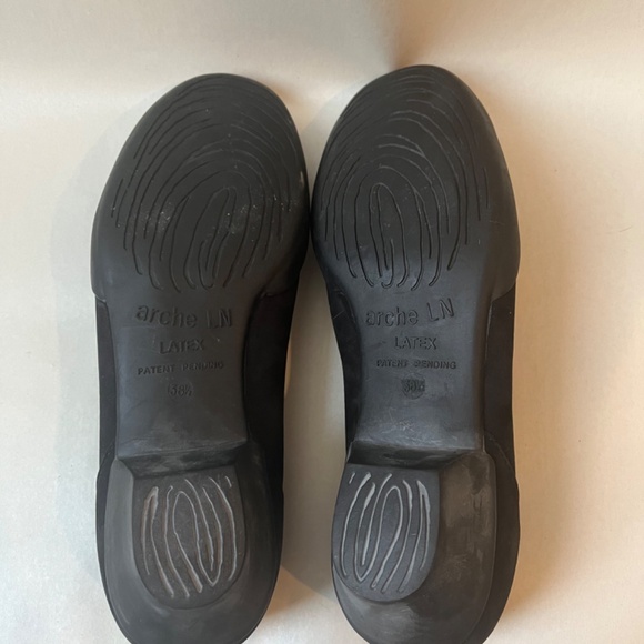 Arche Flava Black Nubuck Comfy France Suede Slip Ons Pumps Shoes‎ - Picture 7 of 9